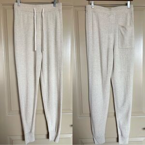NWT Calme by Johnny Was Cashmere Spring Jogger Pant in Taupe Beige S